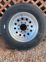 NEW TRAILER TIRE 215/75 R17.5 with ALUMINUM RIM in Alamogordo, New Mexico