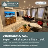 TLA/TDY K-Town 2BR, sleeps 4, A/C, car included, supermarket across the street (Apt 12) in Ramstein, Germany