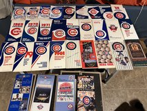 Lot of 31 Chicago Cubs media guides 1950s-1990s in Batavia, Illinois