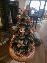 Bradford Editions 2004 Purr-fect Holiday Kitten Angel Christmas Lighted Tree, AS IS in Alamogordo, New Mexico