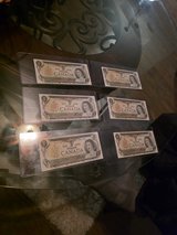 1973 Bank of Canada $1 Dollar paper money bank note lot of 6, Mint in Alamogordo, New Mexico