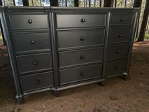 Huge Hamilton Dresser Solid Wood Black Satin 12 Drawers 66x19x43 New in Kingwood, Texas