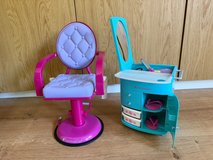 Original American Girl Salon Chair & Styling Station in Ramstein, Germany