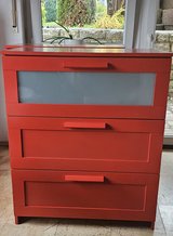 2 x Red Ikea Drawer Sets in Stuttgart, GE