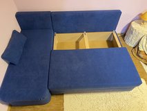 Two L-shaped Sofa/Couch Beds - Excellent Condition in Ramstein, Germany