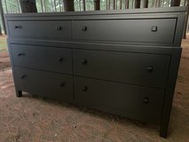 Large Ethan Allen Bedroom Dresser Chest Solid Wood 64x19x37 Black Satin New in Houston, Texas