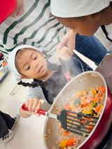 Kids Cook Halloween Pumpkin Curry in Okinawa, Japan