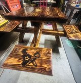 Handcrafted Texans, Rockets, Astros Table in Houston, Texas
