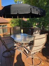 Patio Table Set with Umbrella in Westmont, Illinois