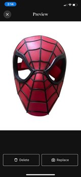 Spiderman Red and Black Web Mask - Kids Superhero Costume in Camp Lejeune, North Carolina