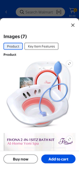 New Foldable Sitz Bath Seat in Fairfield, California