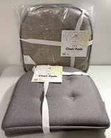 New! Set of 4 Sweet Home gray U-Shaped Gripper Chair Pads - 16" x 17" in Westmont, Illinois