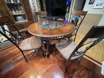 Ashley Dining Room Table and 4 Upholstered Chairs in Aurora, Illinois