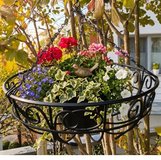 Wrought iron basket planter in Stuttgart, GE
