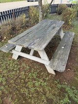 Picnic table in Ramstein, Germany