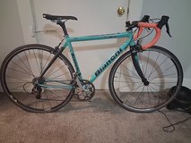 Bianchi Giro road bike+brand new Schwinn pump in Fort Lewis, Washington