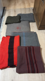 Six US & European Made Wool Blankets, various patterns & sizes in Wiesbaden, GE