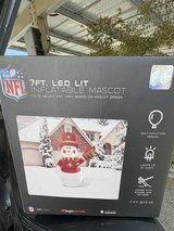49er inflatable snowman in Vacaville, California