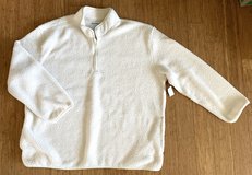 New! Men's 3XL Tall Old Navy Cream Sherpa 1/4 Zip XXXL Tall Pullover Jacket in Chicago, Illinois