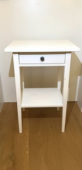 white side table accent table nightstand  Ikea Hemnes white stain wood in Ramstein, Germany
