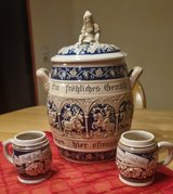 5L punch bowl set with 9 mugs (stoneware) in Ramstein, Germany