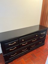 Solid wood dresser black in Stuttgart, GE