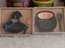Witches HAT and Witches BREW POT Candy Dishes w Spoons in Travis AFB, California
