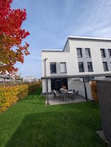 Available immediately, Modern terraced house (low-energy home), large garden, 2 miles to "The Clay" in Wiesbaden, GE