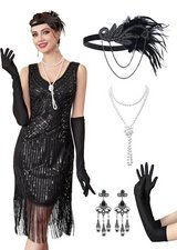 Halloween costume Great Gatsby Dress Roaring 20s Costumes w... in Aurora, Illinois