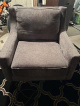 Charcoal upholstered arm chair in Bolingbrook, Illinois