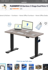 FLEXISPOT Adjustable Sitting/Standing Desk 48”x24” in Alamogordo, New Mexico