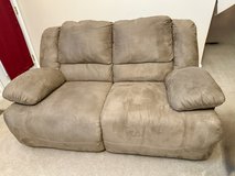 Ultra-Comfy Tan Reclining Couch & Loveseat Set in Fort Campbell, Kentucky