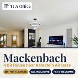 TLA OFFICE | Pet Friendly 4BR House Mackenbach near Ramstein AB | Within TLA Rate in Ramstein, Germany