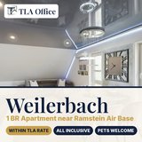 TLA OFFICE | Pet Friendly 1BR Apartment Weilerbach near Ramstein AB | Within TLA Rate in Ramstein, Germany