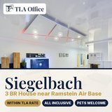 TLA OFFICE | Pet Friendly 3BR House Siegelbach near Ramstein AB | Within TLA Rate in Ramstein, Germany