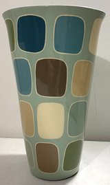 Vintage Toyo Next 10" ceramic Vase - geometric Design by Jill Rosenwald in Westmont, Illinois