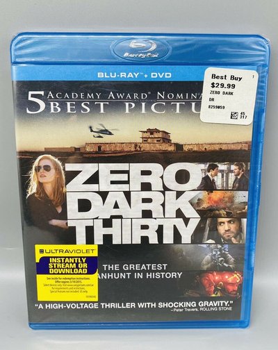 NEW Zero Dark Thirty Blu-ray + DVD in Plainfield