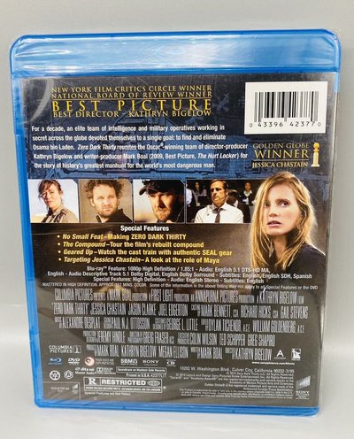 NEW Zero Dark Thirty Blu-ray + DVD in Plainfield