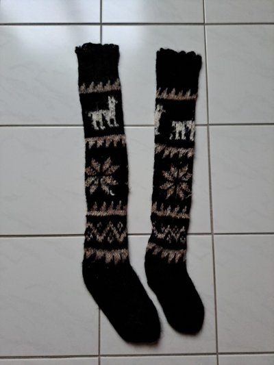 Socks Alpaca hand-knitted in Ramstein