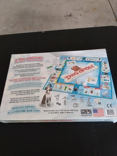 Dog opoly board game in TEST