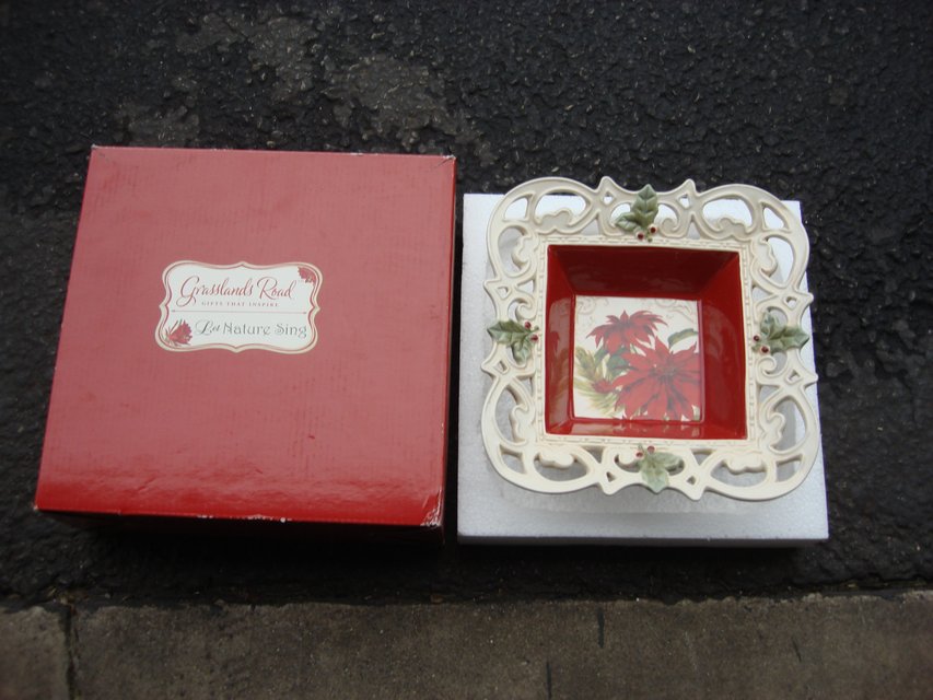 GRASSLANDS ROADS PIERCED CANDY DISH in Yorkville