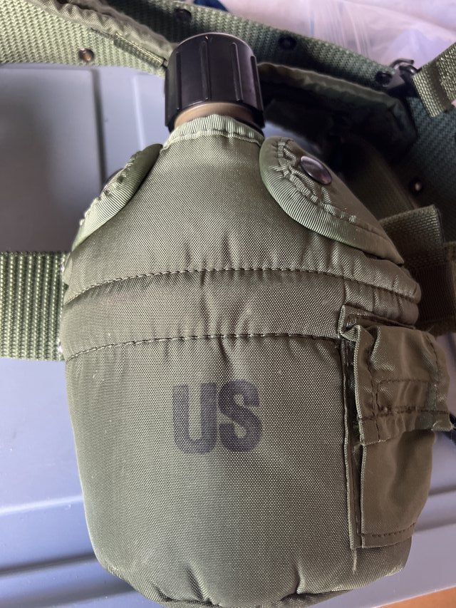 Military Canteen with Shoulder Straps and Belt Military Stuff for