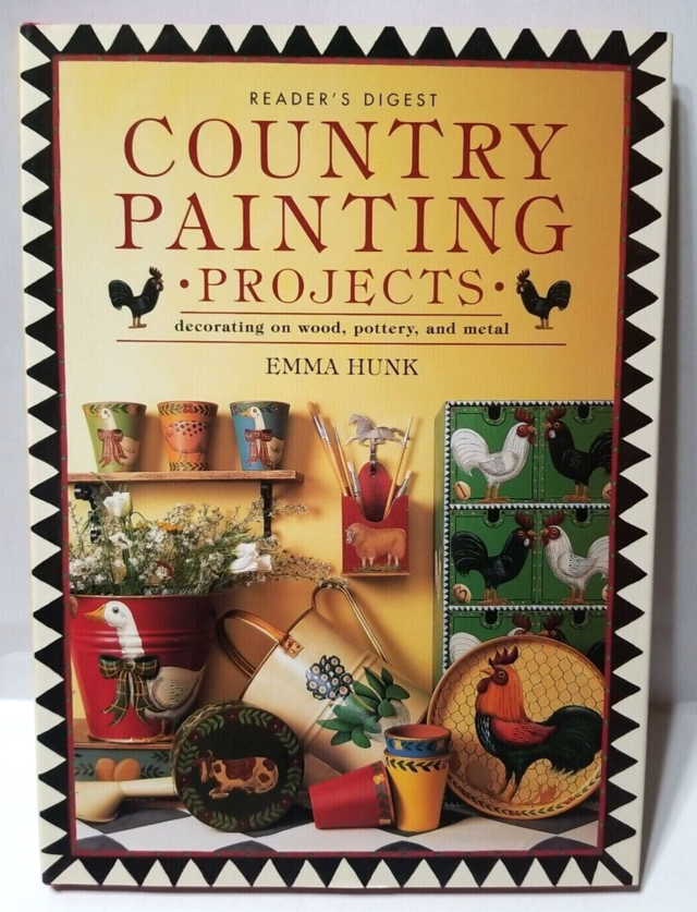 Vintage 1997 country painting projects hard cover book w dust jacket