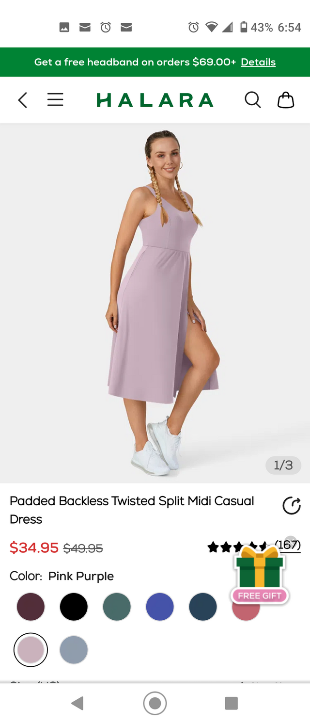 NWT REDUCED Halara dress Clothing Women for sale on Holloman bookoo!