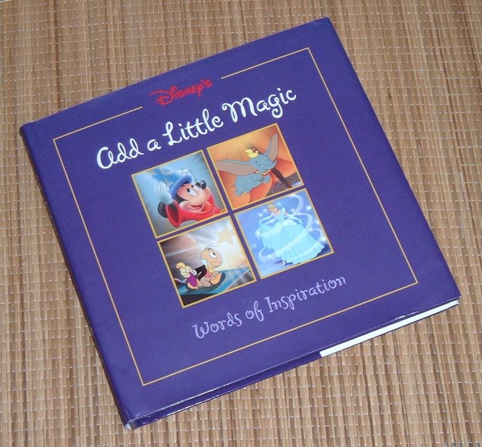 Vintage 1999 Disney's Add a Little Magic Words of Inspiration Hard