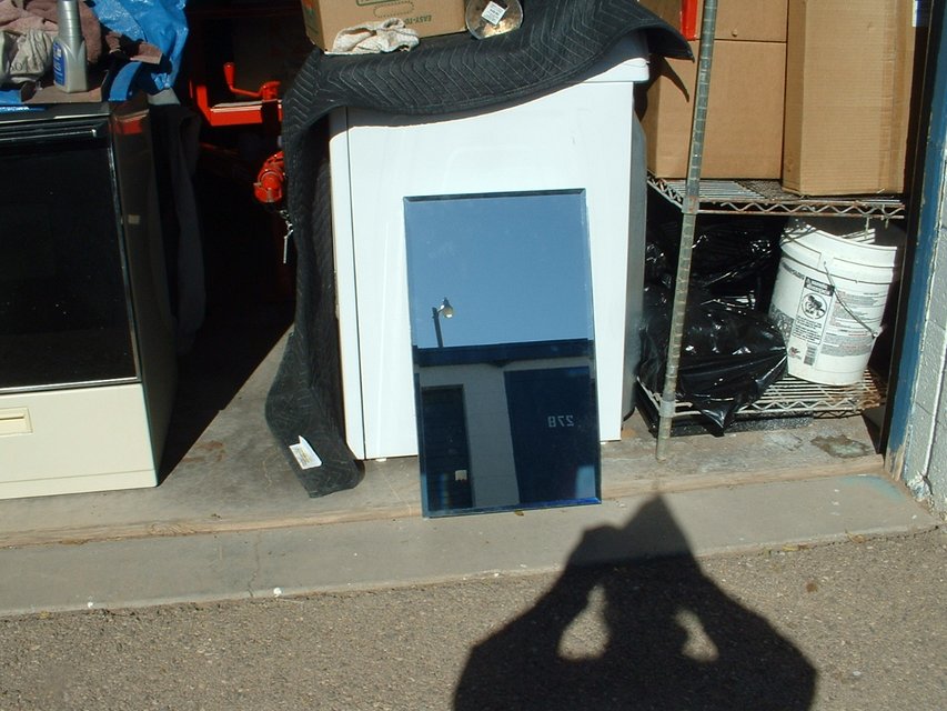 nice aluminum mirrored Household for sale on Holloman bookoo!