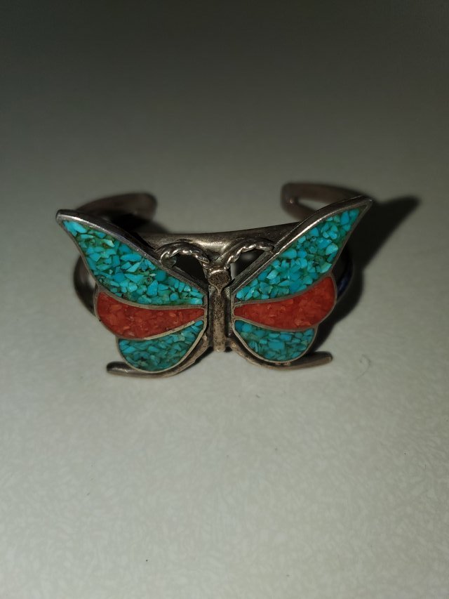 TURQUOISE/CORAL CUFF BRACELET in 29 Palms