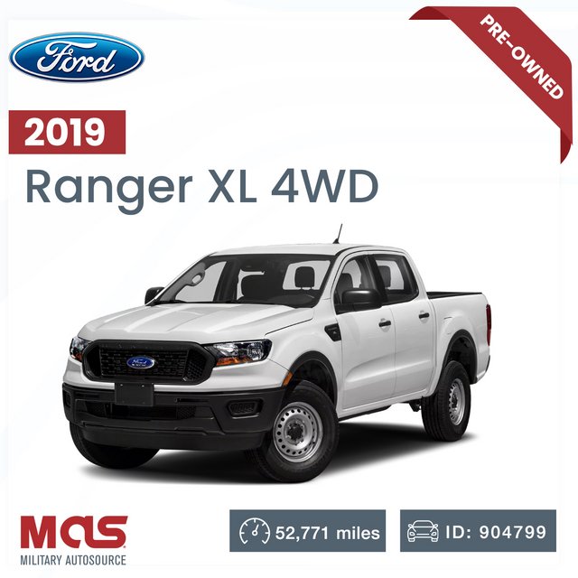 2019 Ford Ranger XL Cars & Trucks By Dealer for sale on Spangdahlem
