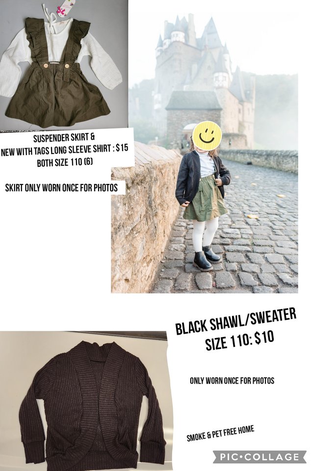 Photo outfit sweater & suspender dress/longsleeve Baby & Kids for