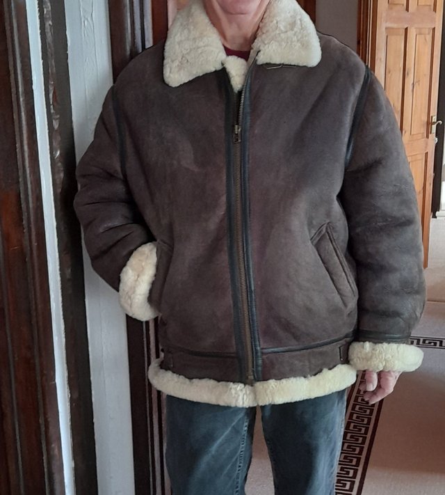Sheepskin Leather flying jacket Clothing Men for sale on Lakenheath